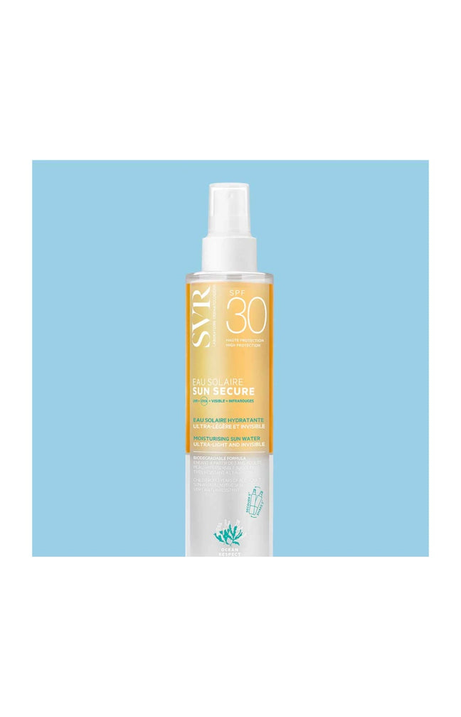 Eau solaire SPF 30 - Sun Secure - Niacinamide & vitamine E - Visage & corps - 200 ml