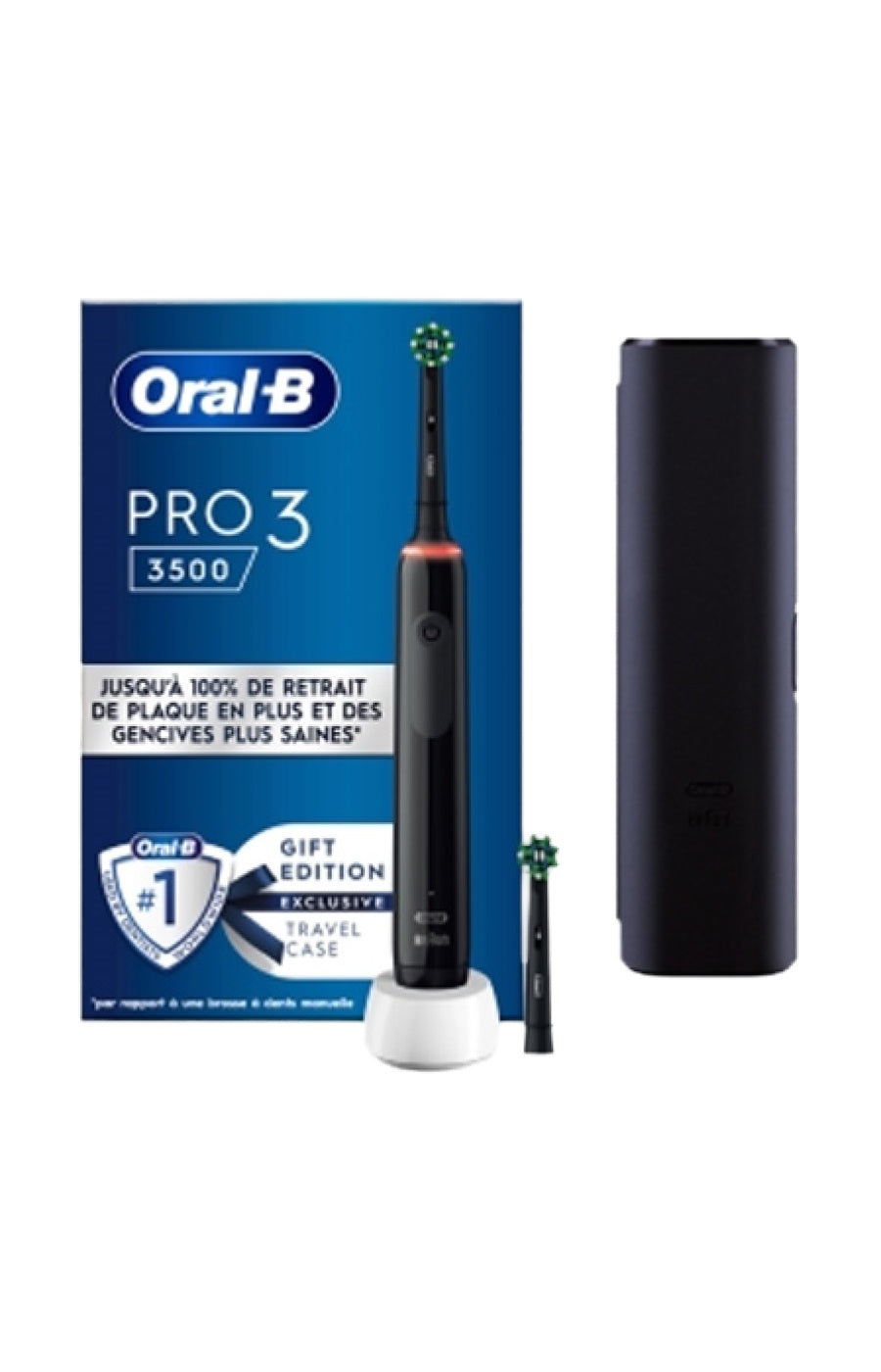 Brosse à dent électrique - Pro 3500 Cross Action - Noir