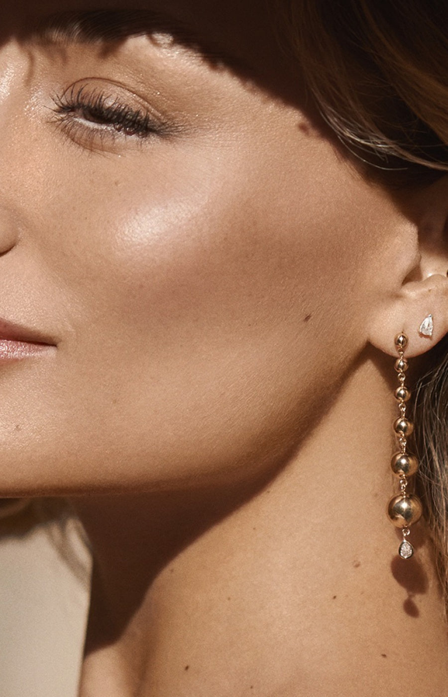 Earcuff - Cassis - Laiton doré or 1 micron
