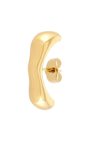 Boucle d'oreille - Azur - Laiton doré or 1 micron