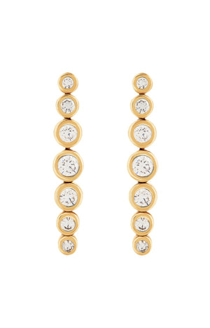 Boucles d'oreilles - Mini Drop - Laiton doré & zirconium
