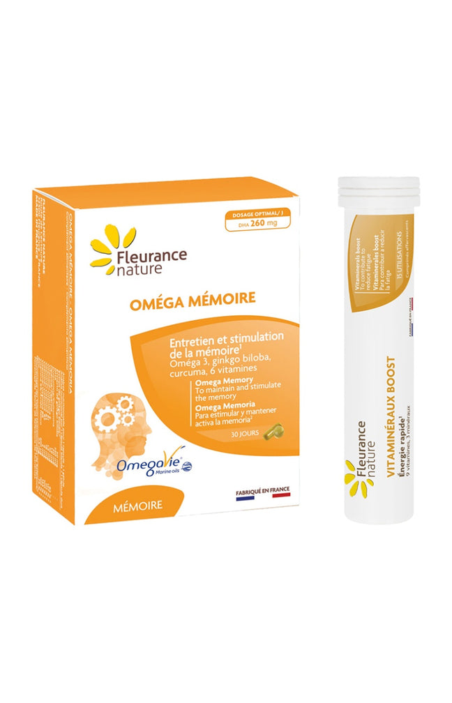 Cure mémoire & vitalité - Oméga 3 & vitamines