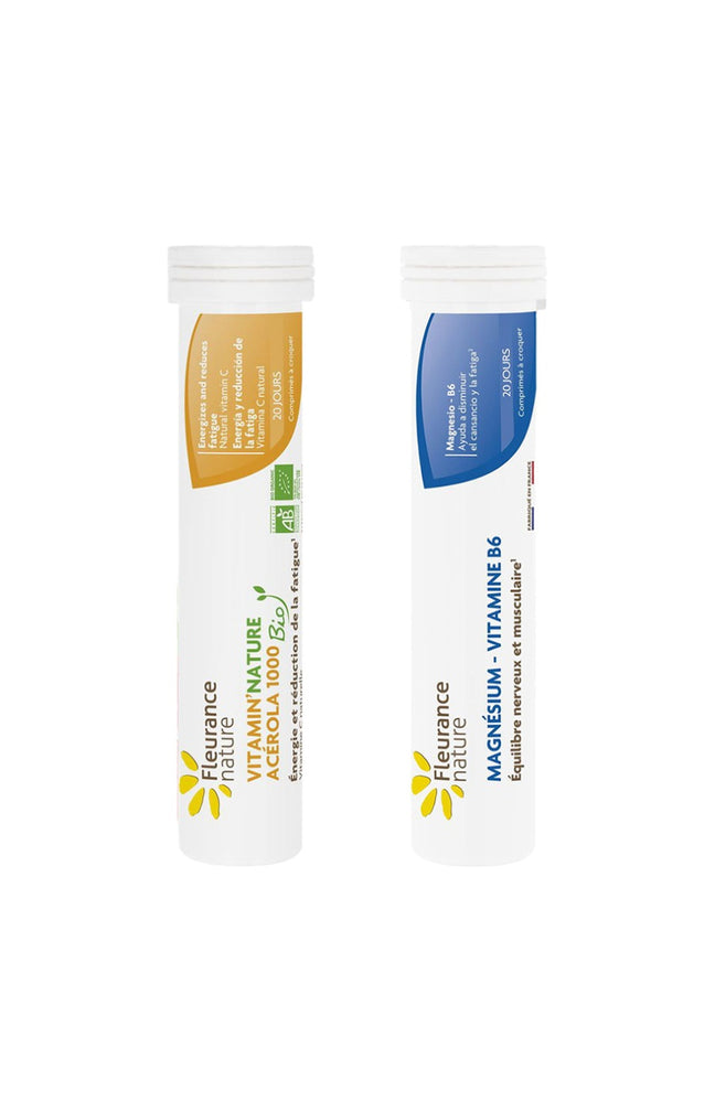 Cure énergie & équilibre nerveux - Acérola 1000 & magnésium - 2 x 20 jours