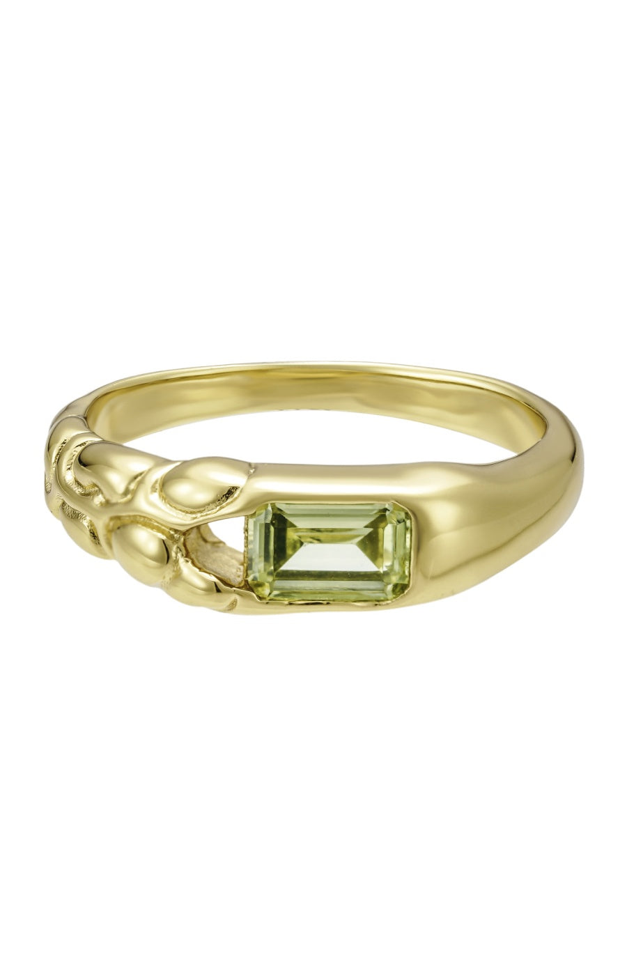 Bague Hailey - Laiton doré à l'or fin 18k & zircons