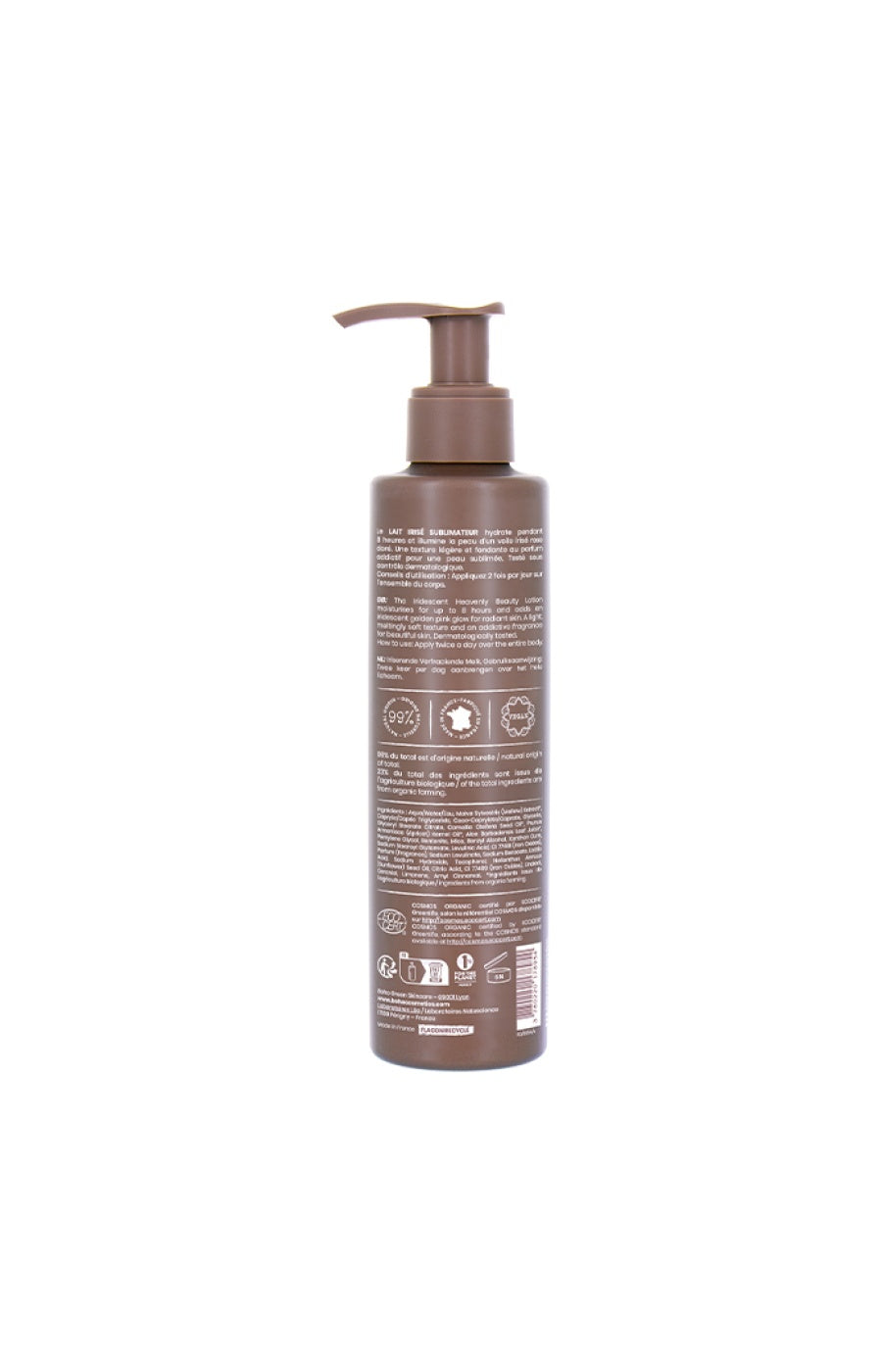 Lait scintillant bio - Rose Gold - 200 ml