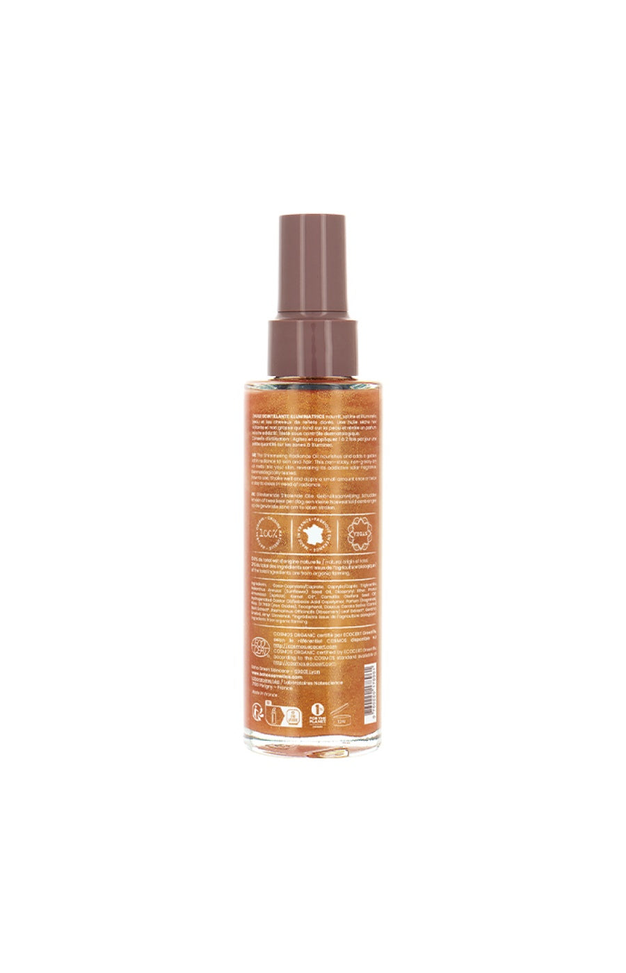 Huile scintillante bio - Gold - 100 ml