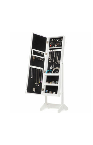 Armoire à bijoux miroir - Blanc