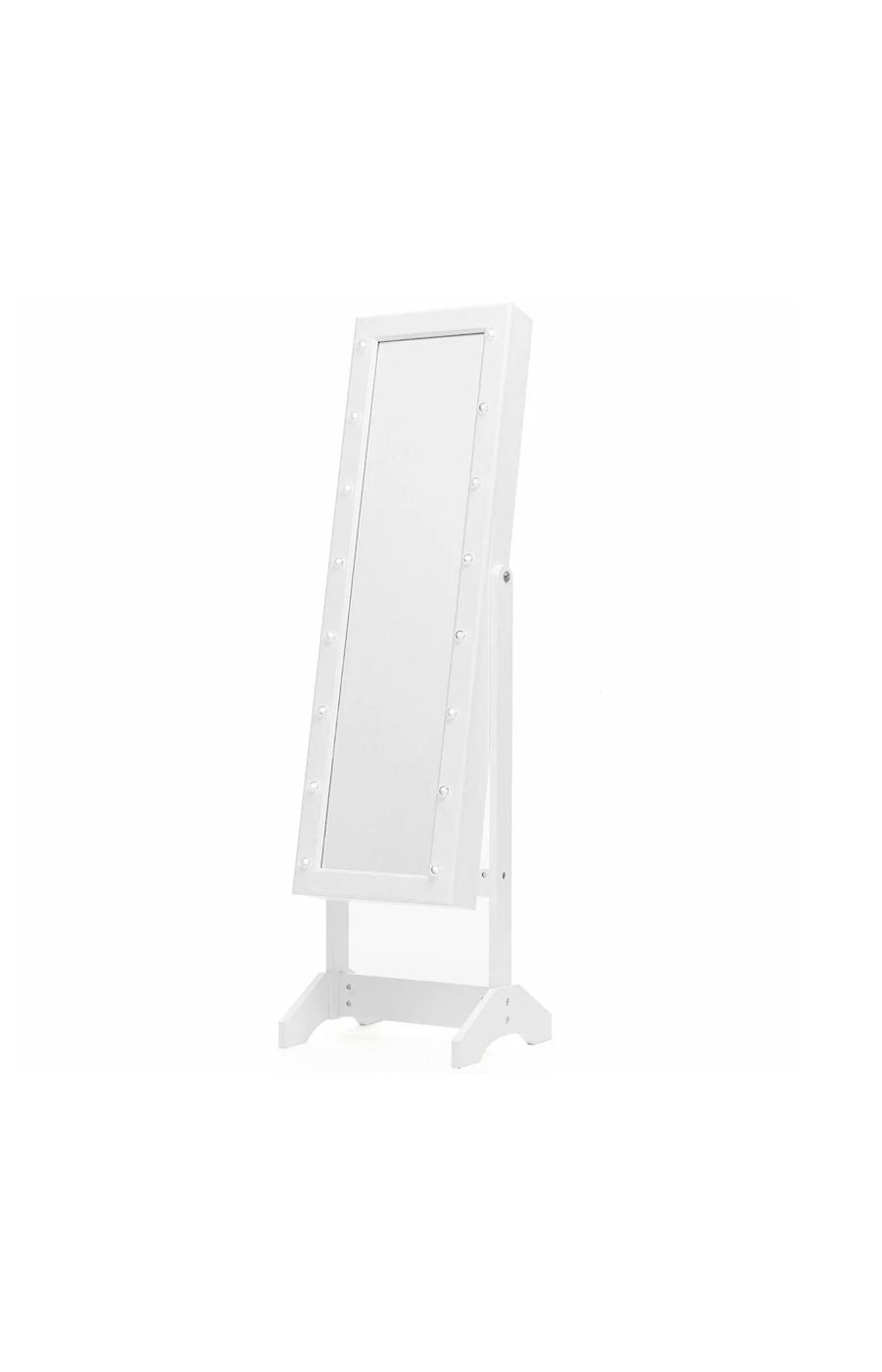 Armoire à bijoux miroir - Blanc