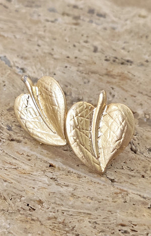 Boucles d'oreilles - Laiton plaqué or