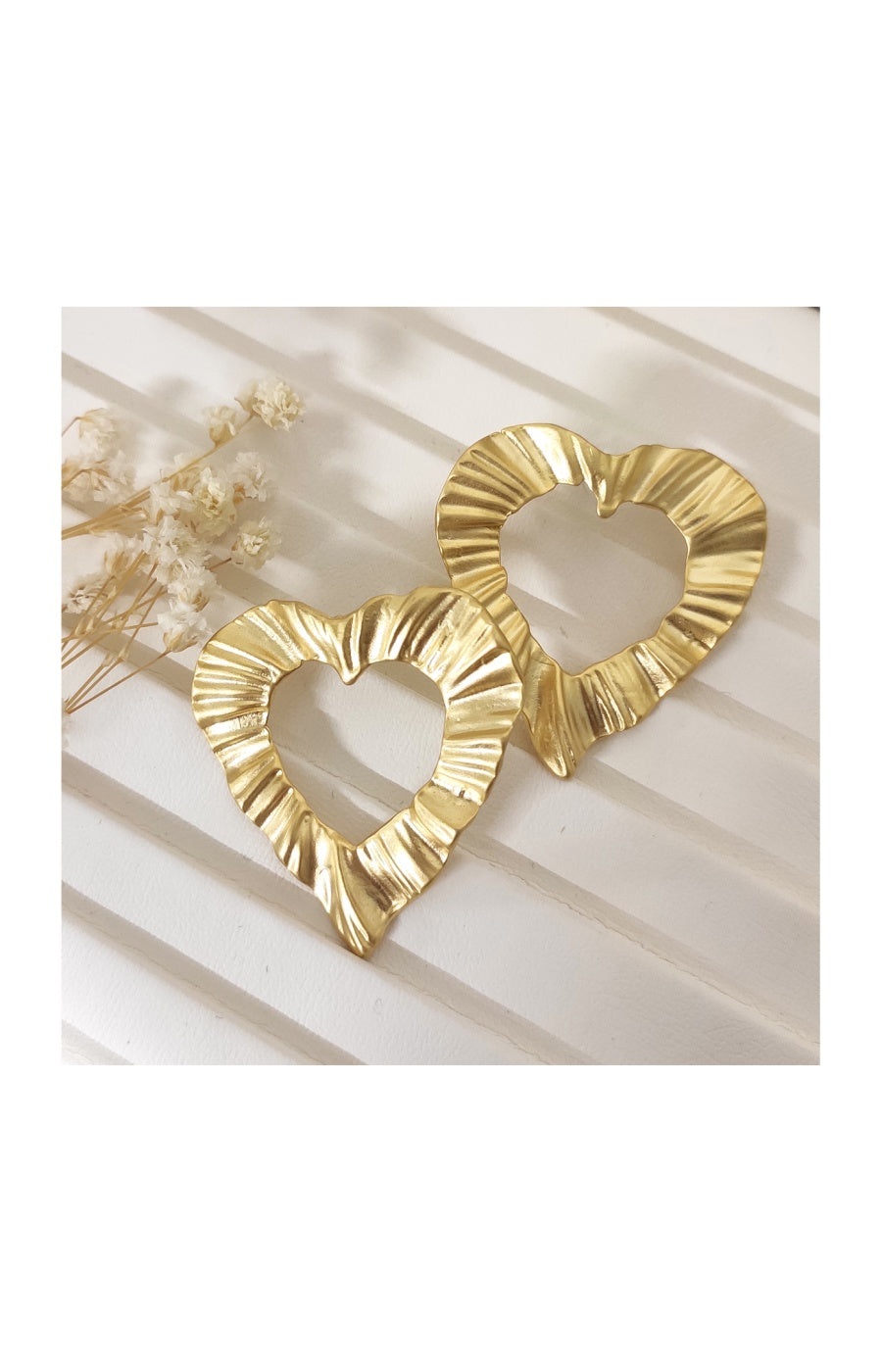 Boucles d'oreilles - Laiton plaqué or