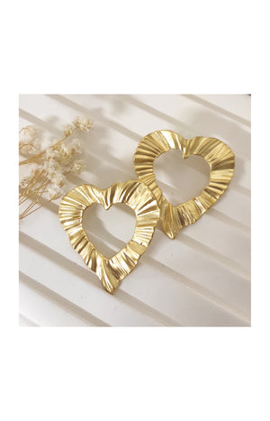 Boucles d'oreilles - Laiton plaqué or
