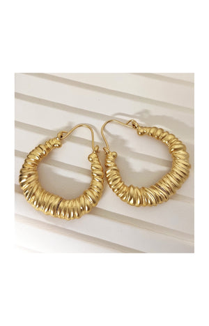 Boucles d'oreilles - Laiton plaqué or