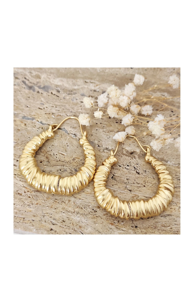 Boucles d'oreilles - Laiton plaqué or