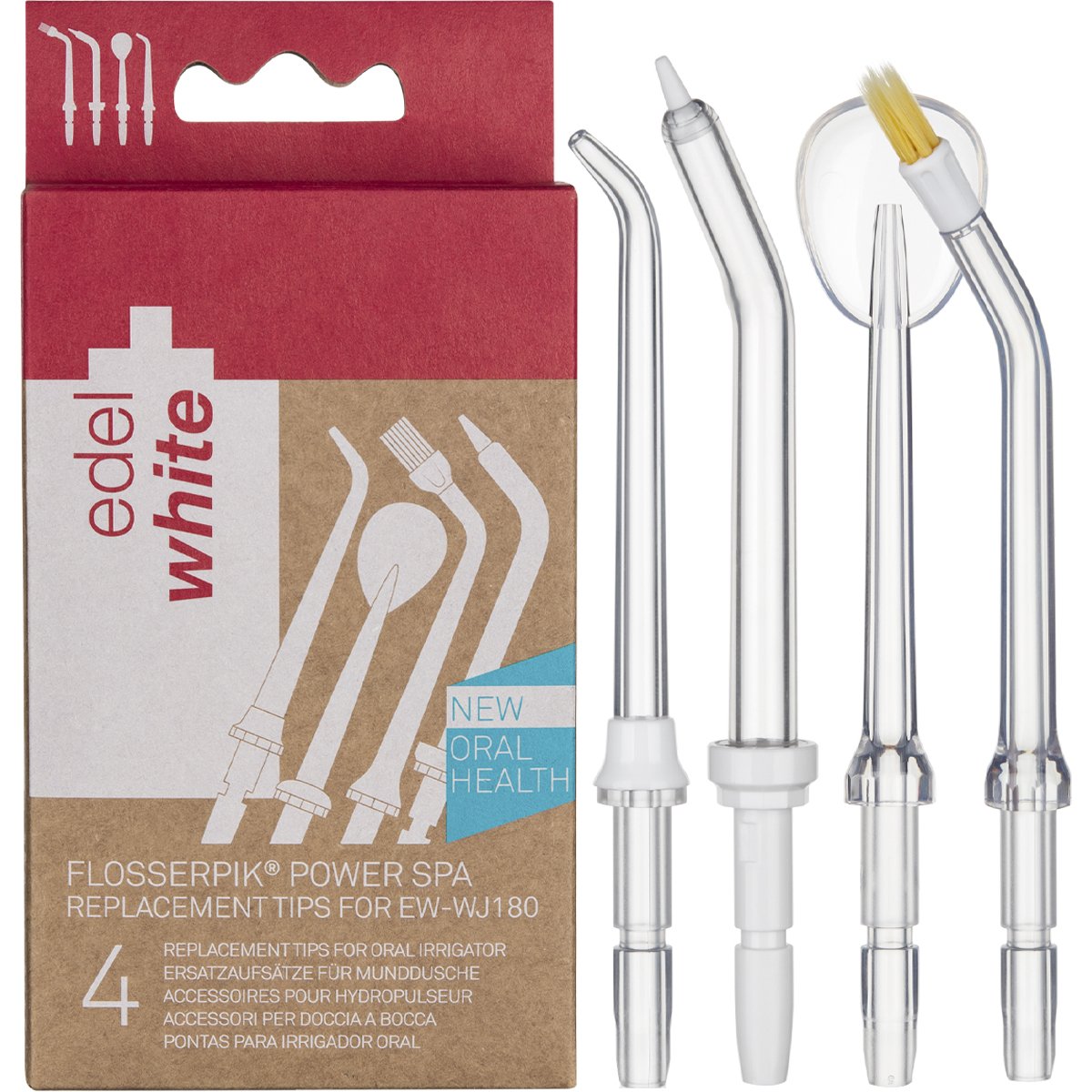 Embouts de rechange - Flosserpik Power Spa WJ180 - 4 unités