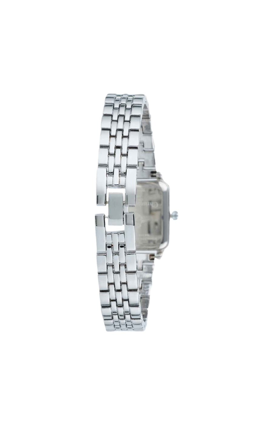 Montre à quartz en acier inoxydable - Argenté & fleurs