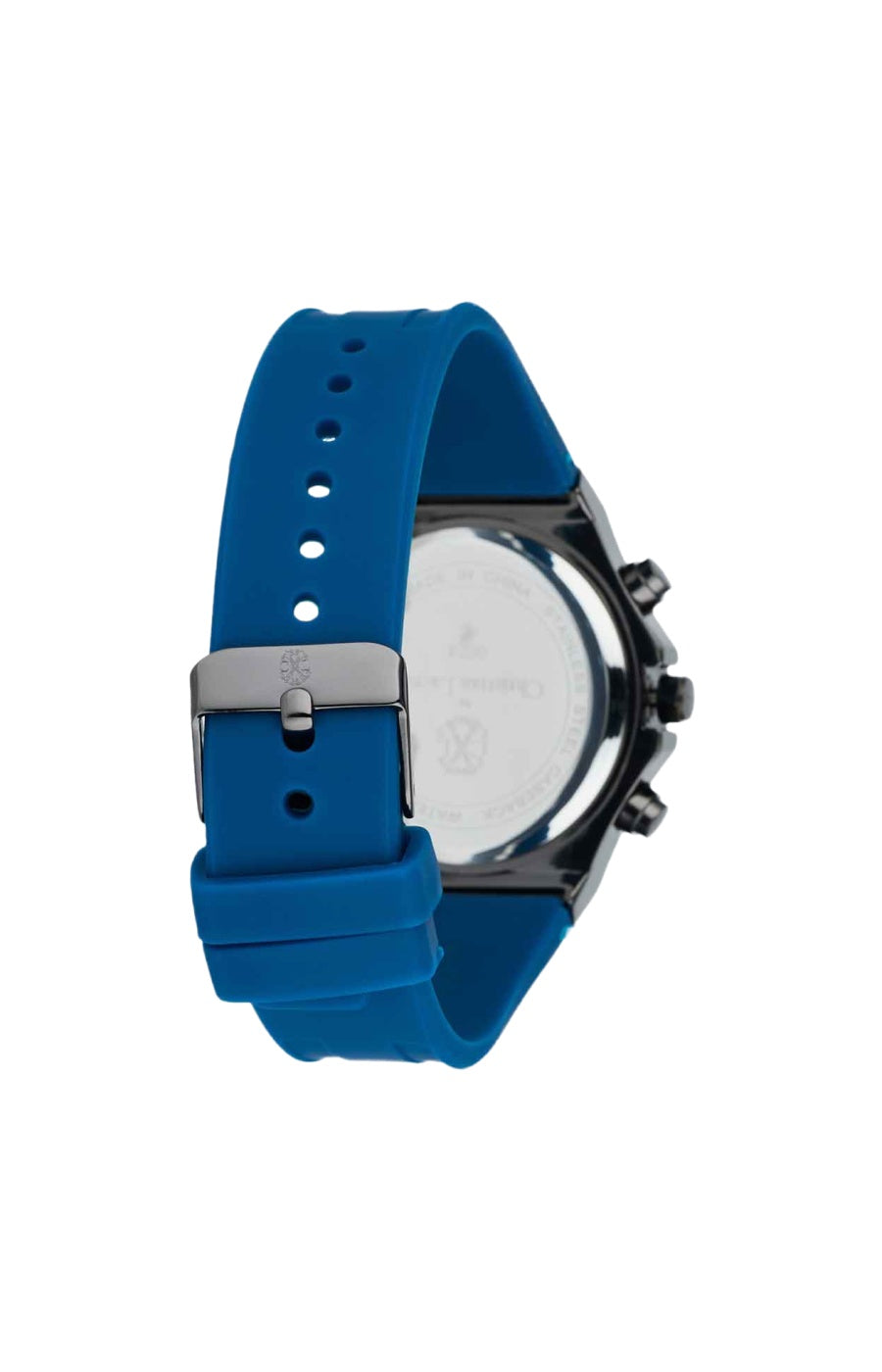 Montre à quartz en acier inoxydable - Bleu & noir - Homme