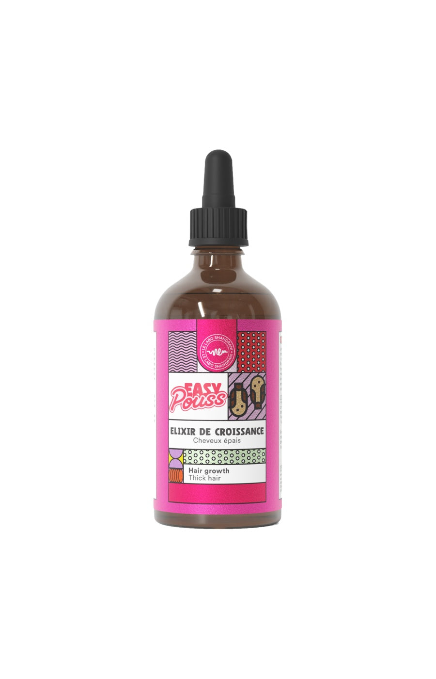 Elixir de croissance - Easy Pouss - Kigélia, ricin & kératine - Cheveux épais - 100 ml