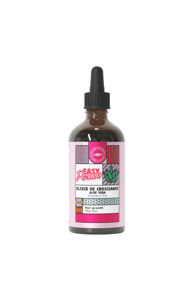 Elixir de croissance - Easy Pouss - Aloe vera & ricin - Cheveux fins - 100 ml