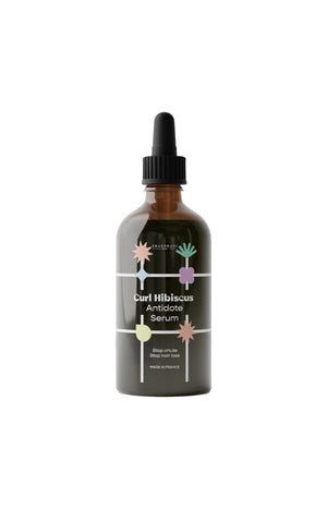 Sérum anti-chute - Curl Hibiscus - Aloe vera & ricin - Cheveux ondulés à crépus - 100 ml