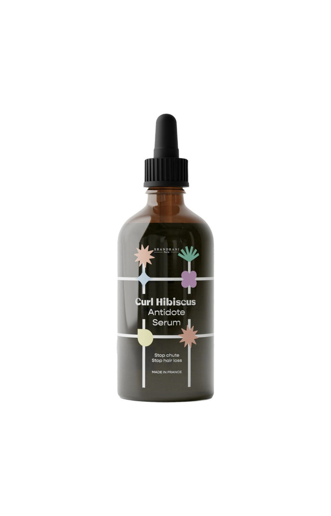 Sérum anti-chute - Curl Hibiscus - Aloe vera & ricin - Cheveux ondulés à crépus - 100 ml