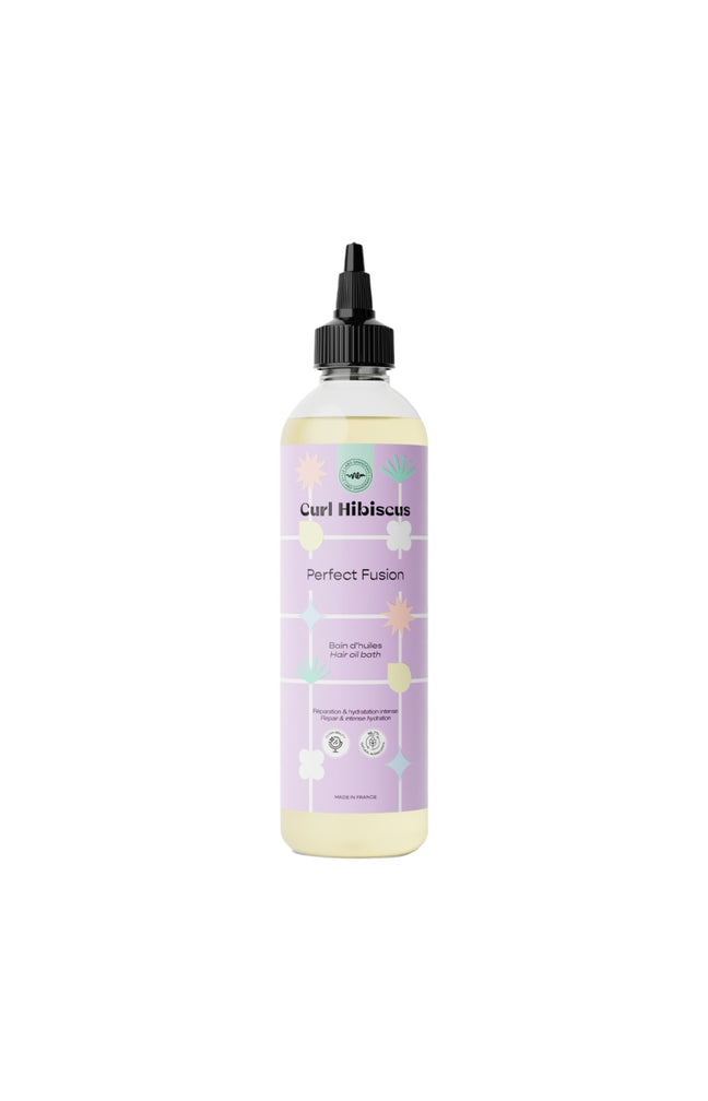 Bain d'huiles - Curl Hibiscus - Ricin & baobab - Cheveux ondulés à crépus - 250 ml
