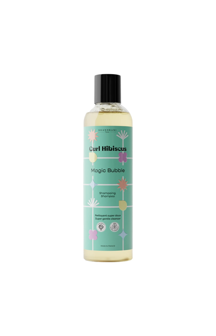 Shampoing doux - Curl Hibiscus - Aloe vera - Cheveux ondulés à crépus - 250 ml
