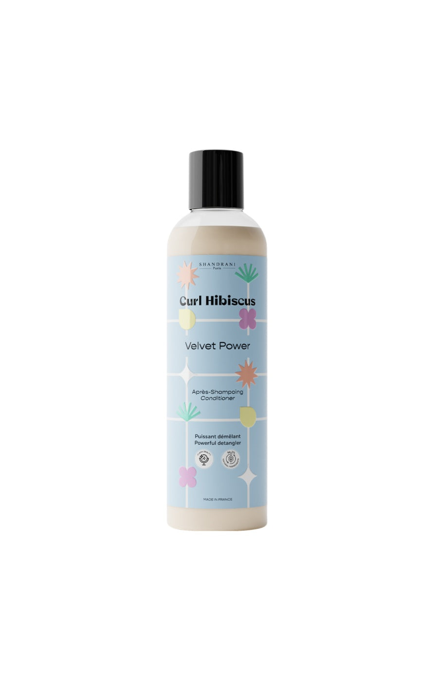 Après-shampoing démêlant - Curl Hibiscus - Ricin & kératine - Cheveux ondulés à crépus - 250 ml