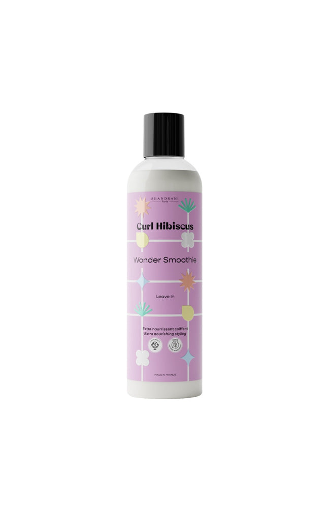 Soin sans rinçage - Curl Hibiscus - Aloe vera & ricin - Cheveux ondulés à crépus - 250 ml