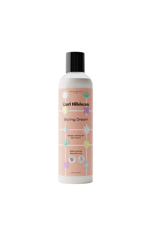 Gelée crémeuse - Curl Hibiscus - Aloe Vera & vitamine F - Cheveux ondulés à crépus - 250 ml