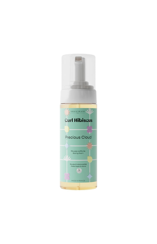 Mousse coiffante - Curl Hibiscus - Aloe vera & ricin - Cheveux ondulés à crépus - 165 ml