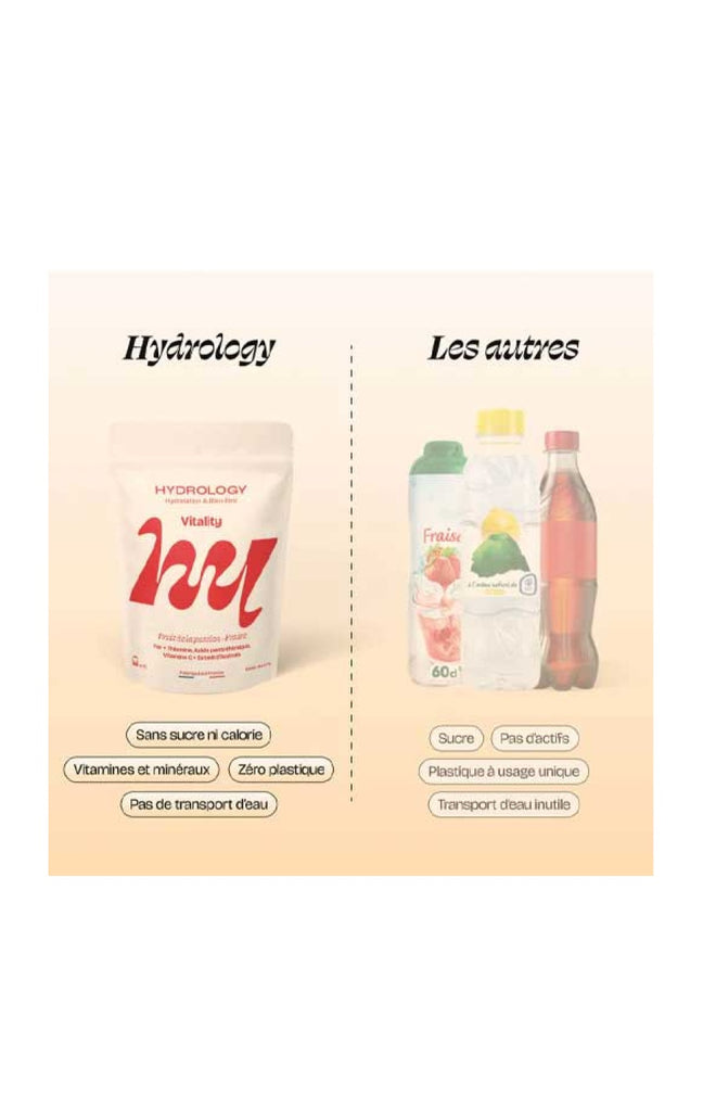 Pastilles aromatisées - Vitality - Fraise & fruit de la passion - 15 billes