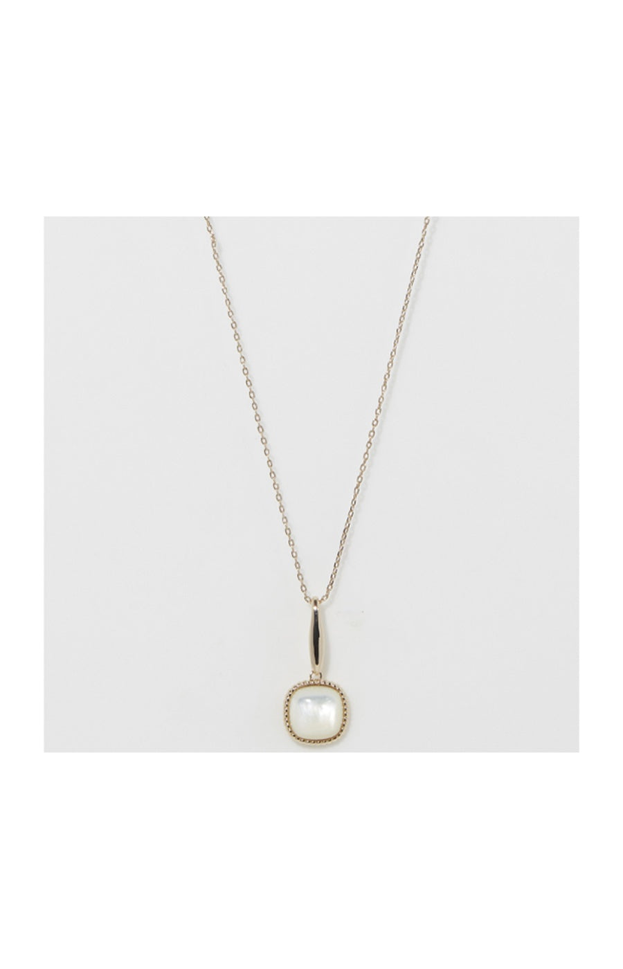 Collier Phybie - Laiton doré & nacre