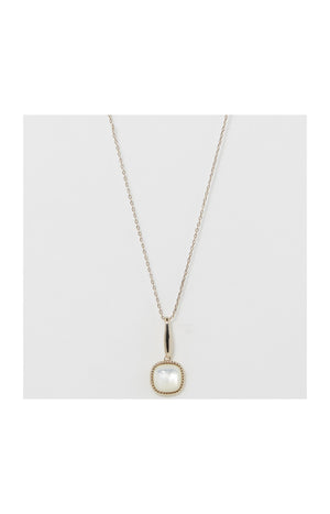 Collier Phybie - Laiton doré & nacre
