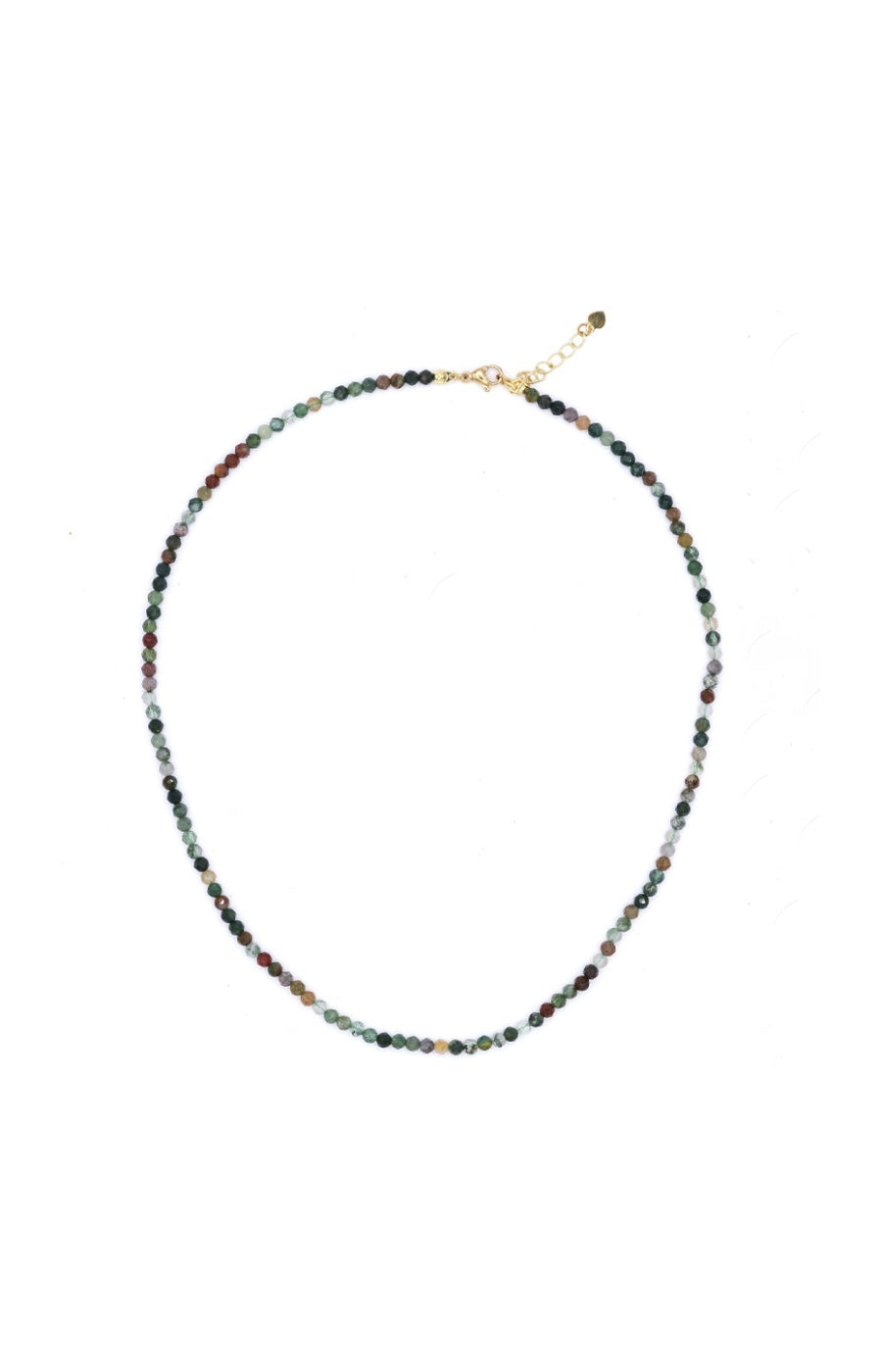 Collier Eléa - Laiton doré & agate