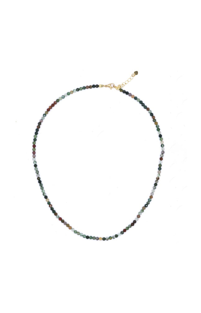 Collier Eléa - Laiton doré & agate