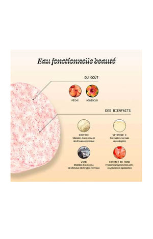 Pastilles aromatisées - Glow - Pêche & hibiscus - 15 billes