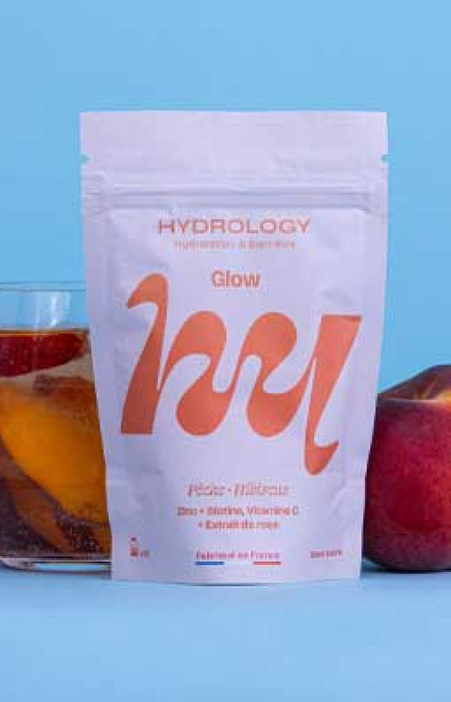 Pastilles aromatisées - Glow - Pêche & hibiscus - 15 billes