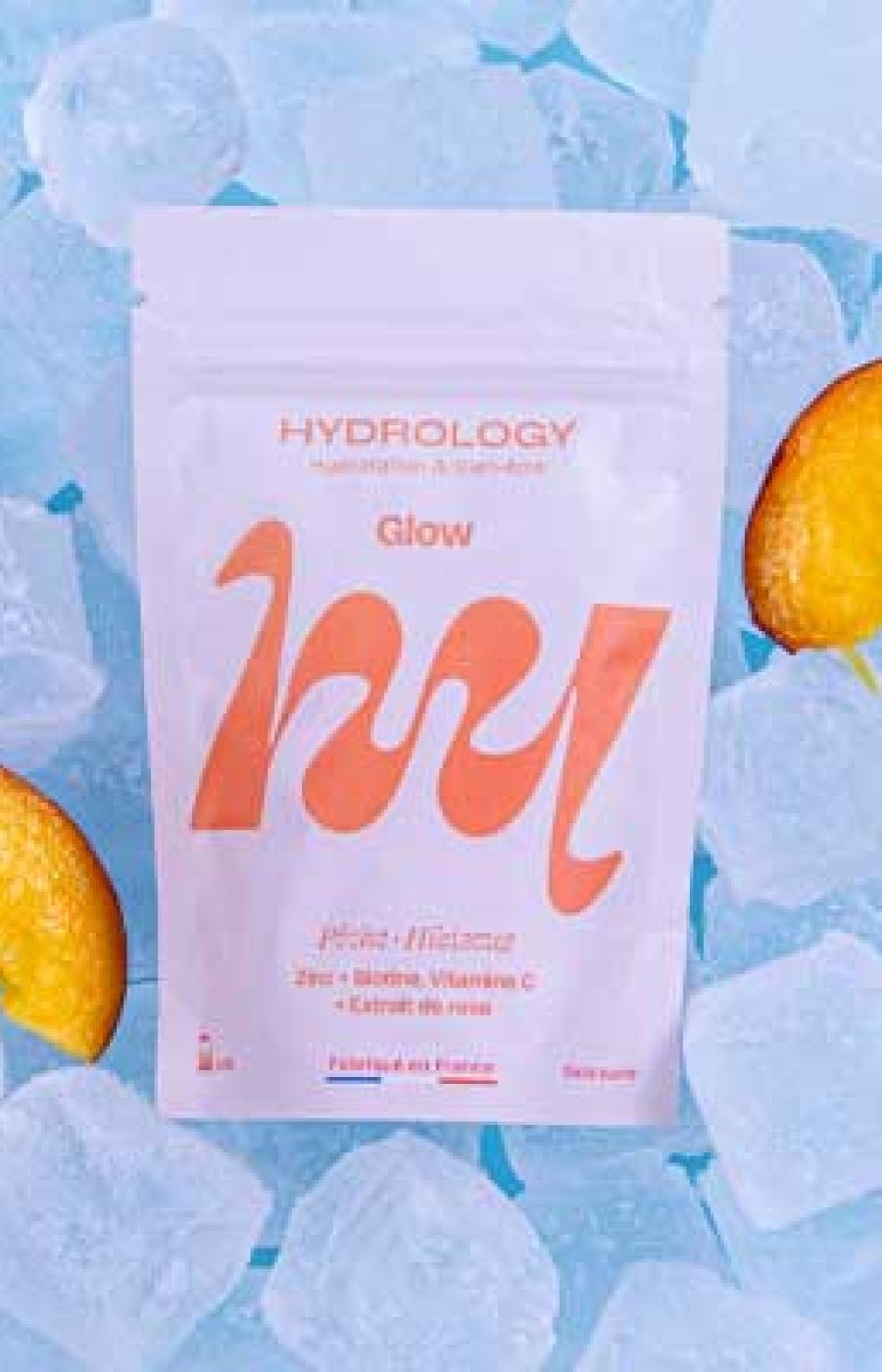 Pastilles aromatisées - Glow - Pêche & hibiscus - 15 billes