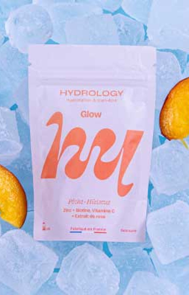 Pastilles aromatisées - Glow - Pêche & hibiscus - 15 billes