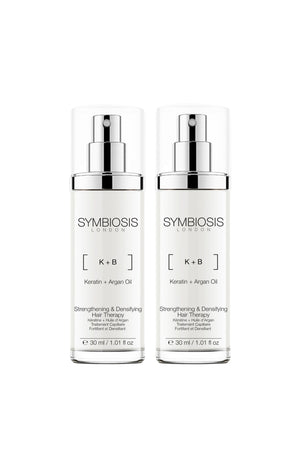 Traitement fortifiant et densifiant - Kératine & huile d'argan - Cheveux - 2 x 30 ml