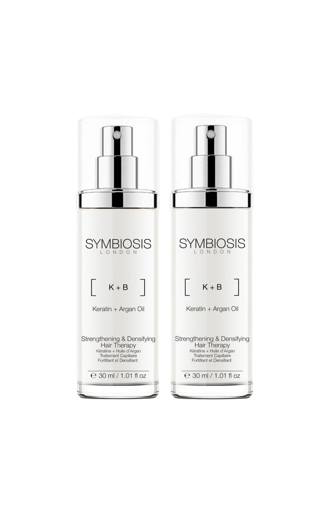 Traitement fortifiant et densifiant - Kératine & huile d'argan - Cheveux - 2 x 30 ml