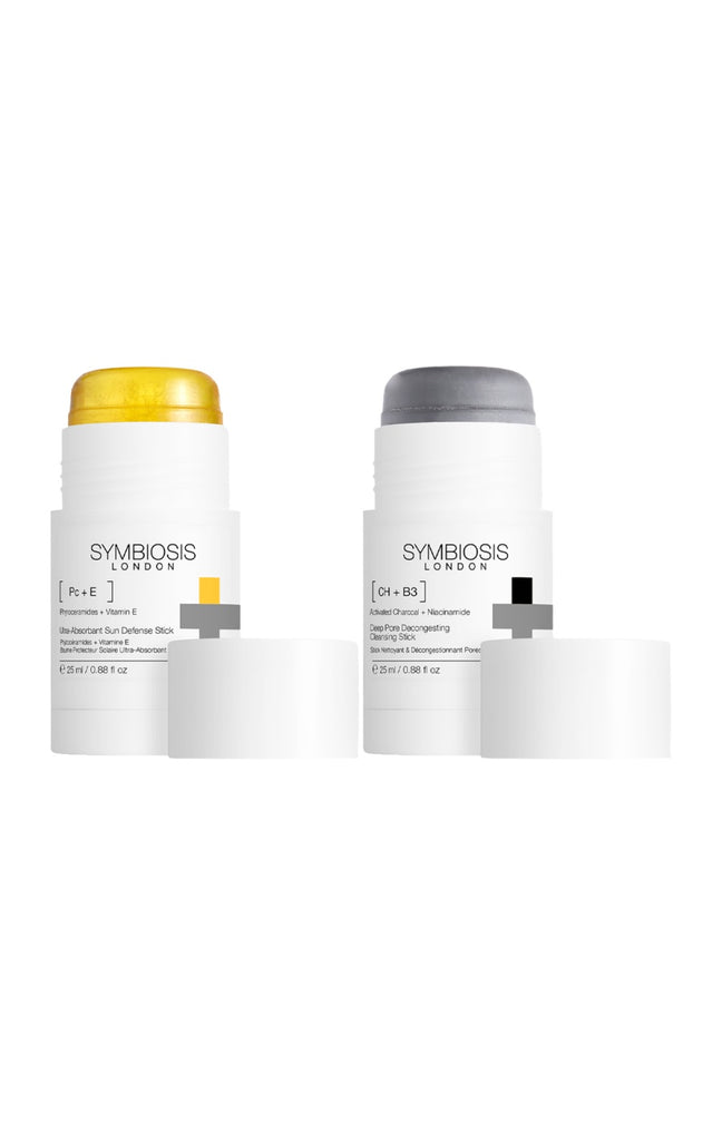 Stick nettoyant & baume protecteur solaire - Visage - 2 x 25 ml