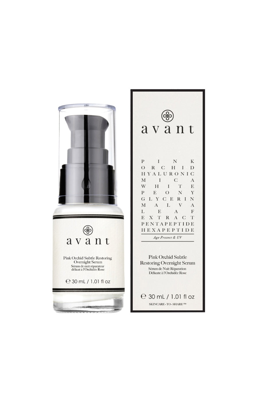 Sérum réparation - Acide hyaluronique & orchidée rose - Nuit - Peaux matures- 30 ml
