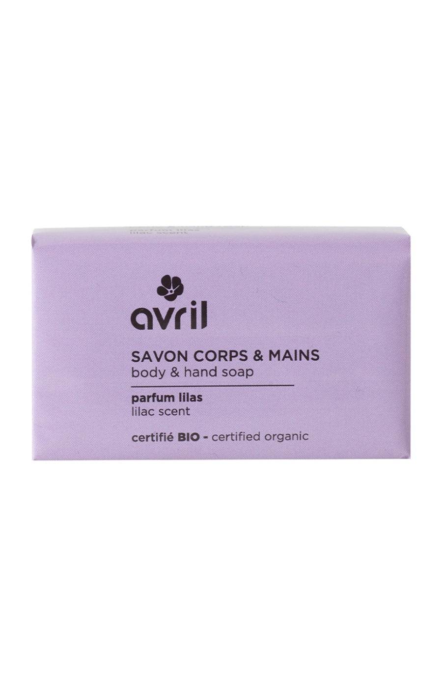 Savon solide bio - Lilas - Corps & mains - 100 g