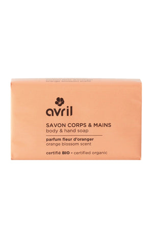 Savon solide bio - Fleur d'oranger - Corps & mains - 100 g