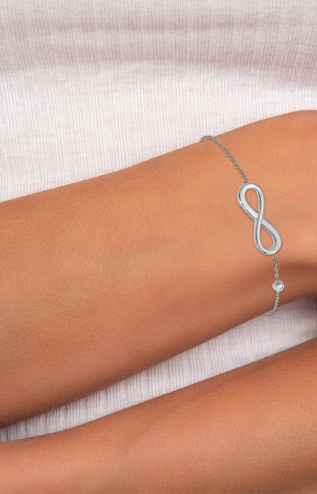 Bracelet - Cristal & acier inoxydable - Argenté
