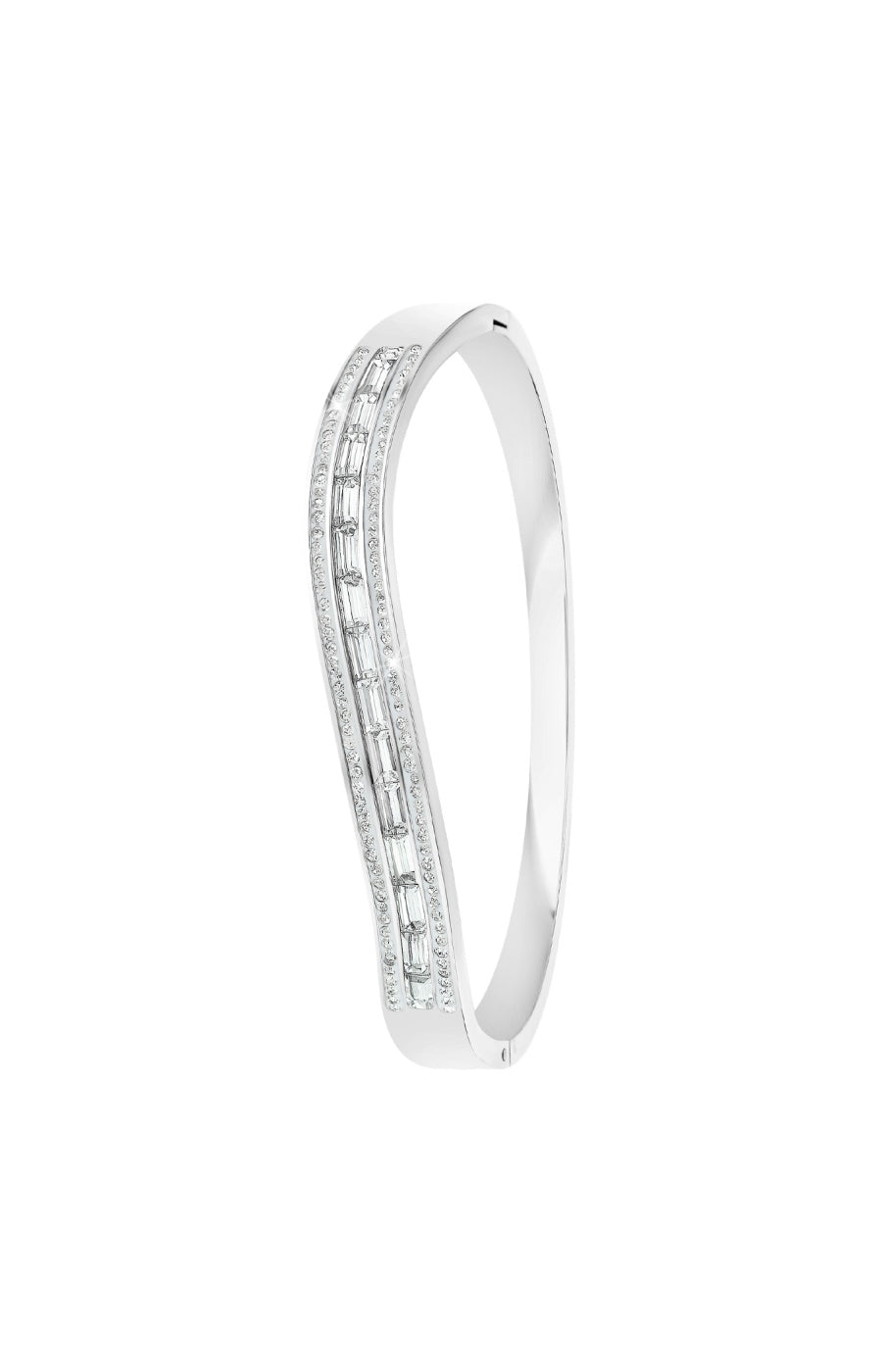Bracelet - Cristaux & acier inoxydable - Argenté