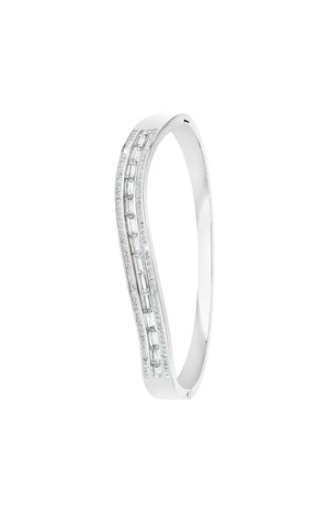 Bracelet - Cristaux & acier inoxydable - Argenté