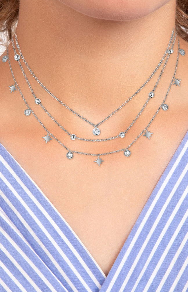 Collier - Acier inoxydable - Argenté