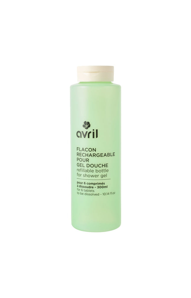 Flacon vide rechargeable pour gel douche - Vert - 350 ml